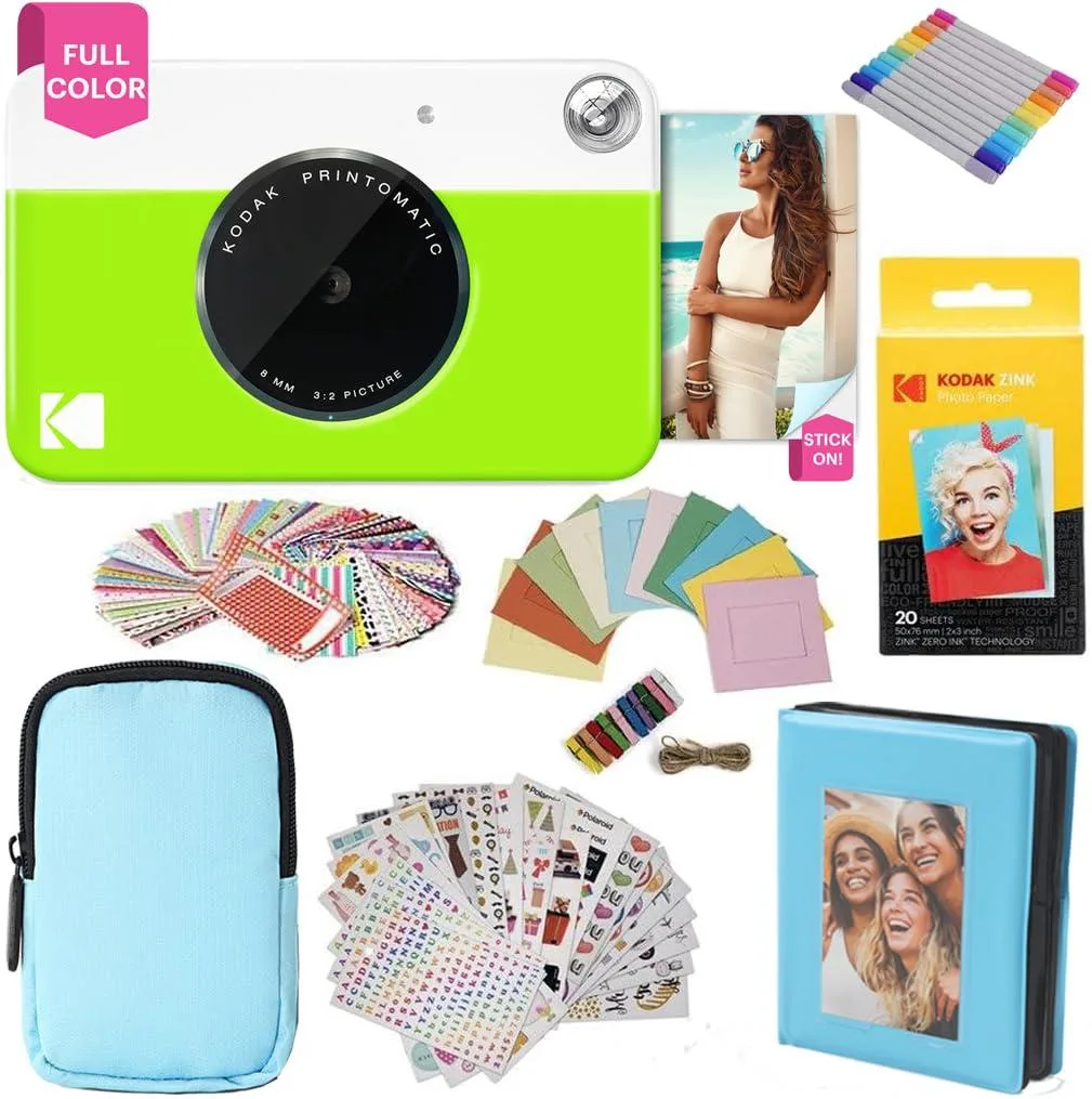 Kodak Kodak Printomatic Instant Print Camera Gift Bundle Green — product photo
