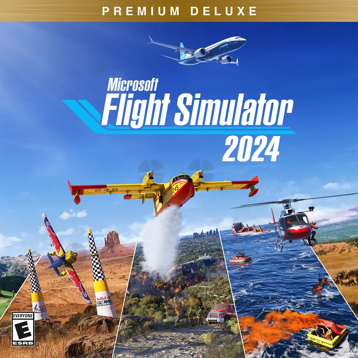 Microsoft Microsoft Flight Simulator 2024 Premium Deluxe Edition G7Q-00333 downloadable game — product photo