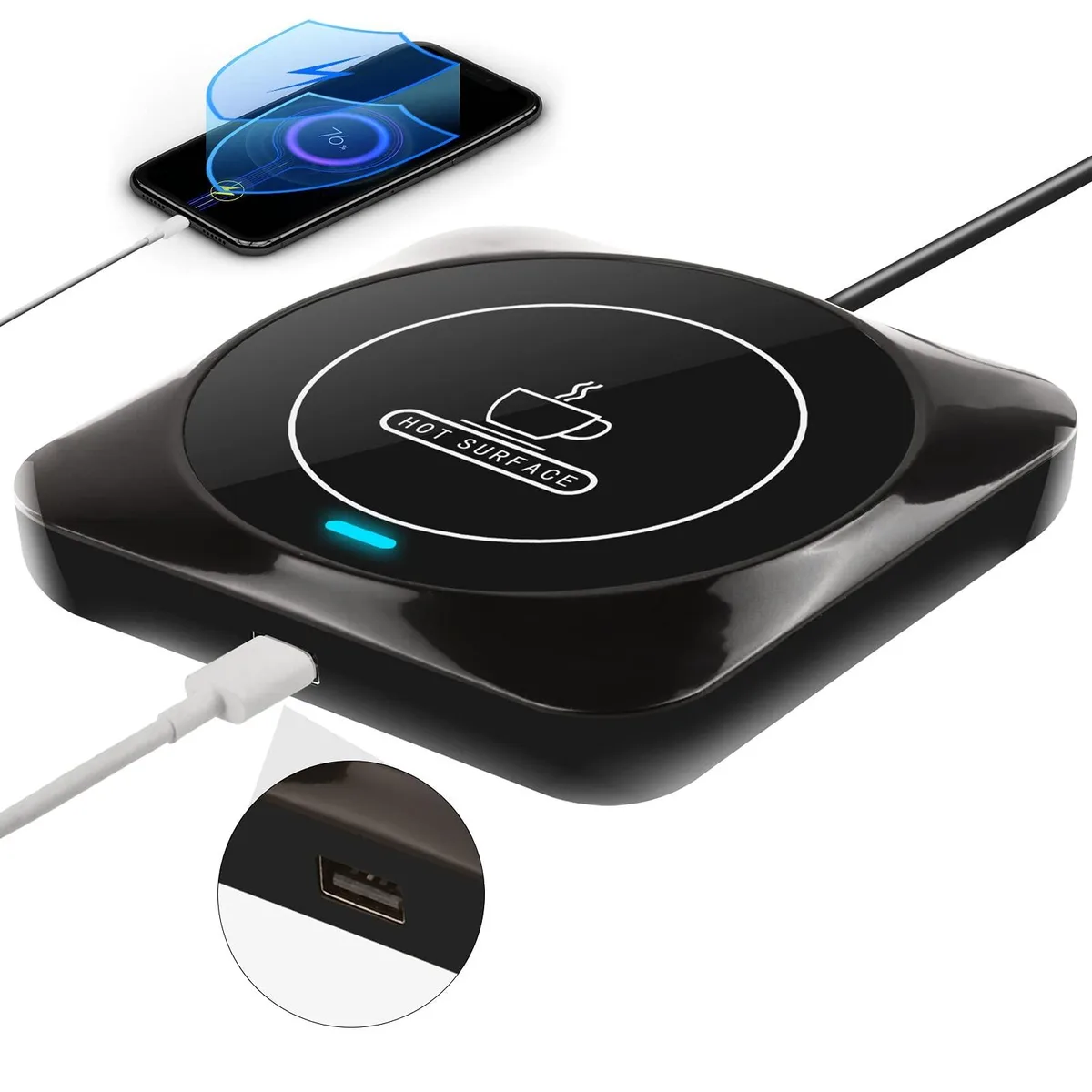  Xpersoul Warmer 28W-168 1200 W 131 °F USB charging gravity switch — product photo