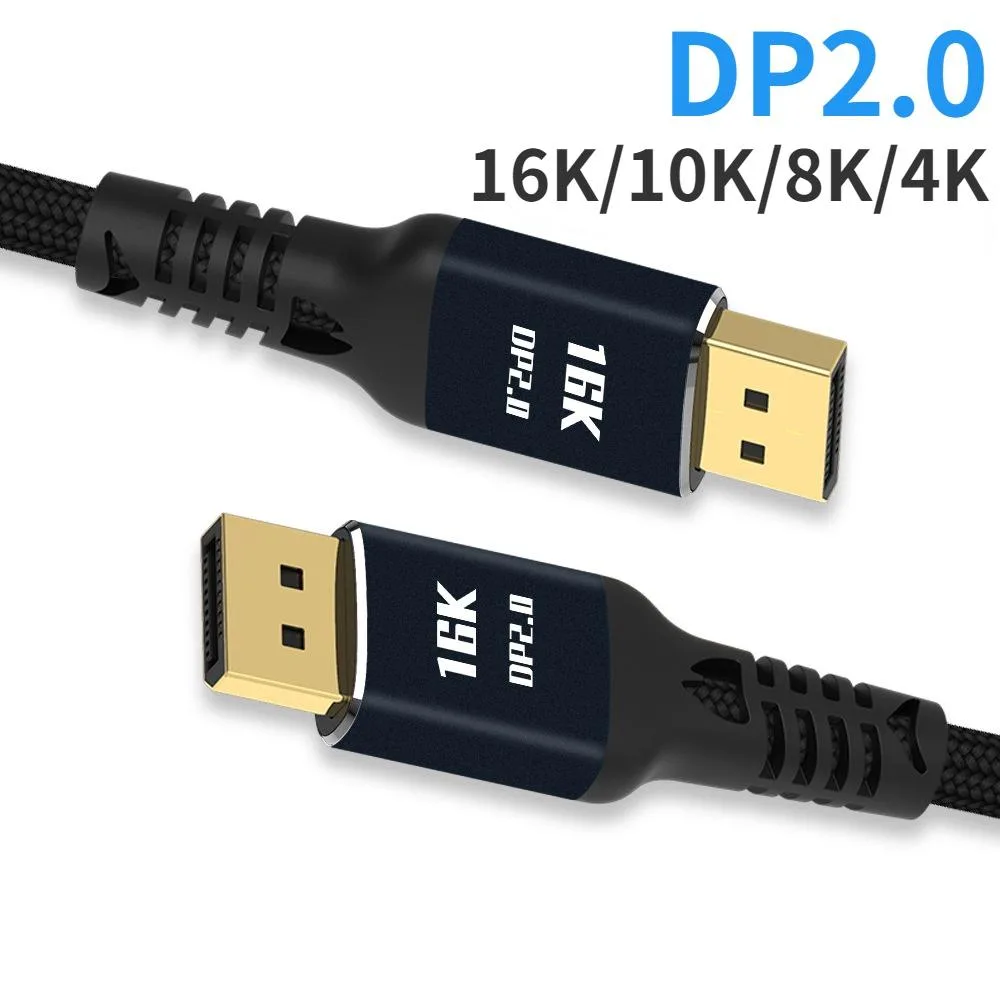Jansicotek Jansicotek TJ-A114 DisplayPort 2.0 to DisplayPort 2.0 cable 10 ft 16K@60Hz 80Gbps HDR — product photo