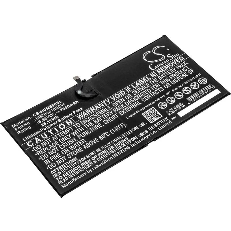 Rectangular black replacement battery pack with connector ribbon
