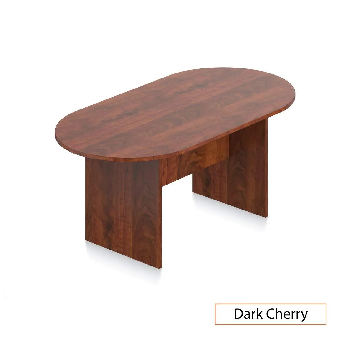 GOF GOF 6 FT Racetrack Conference Table Dark Cherry 71"L x 36"W x 29.5"H — product photo