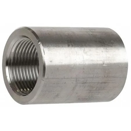 Hexagonal stainless steel coupling with threaded female ends