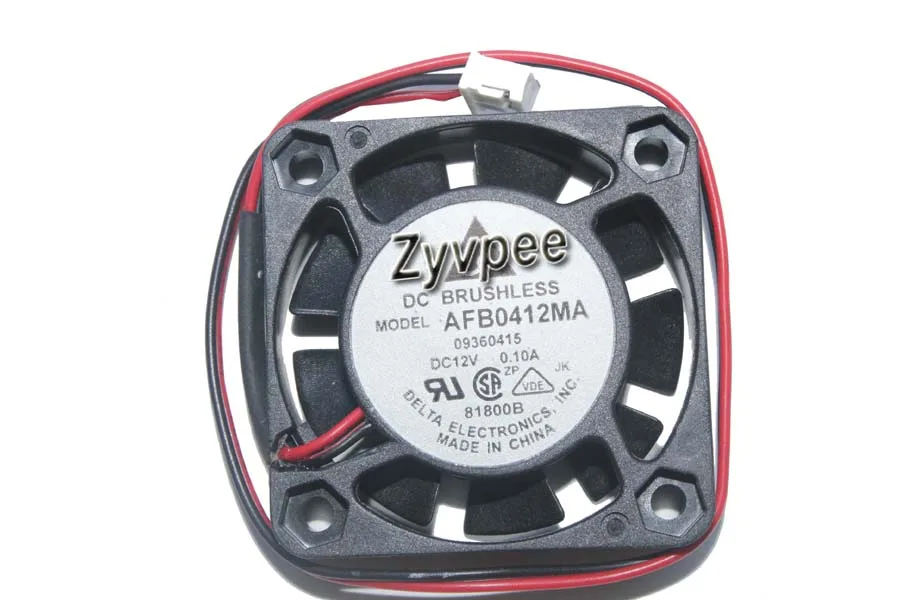 Zyvpee Zyvpee AFB0412MA 40x10mm 12V 0.1A 2-pin ball bearing case fan — product photo