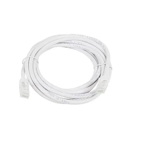 Monoprice Inc. Monoprice 111243 Cat5e network ethernet cable 10 ft White 24AWG 350MHz UTP 50µm gold Flexboot — product photo