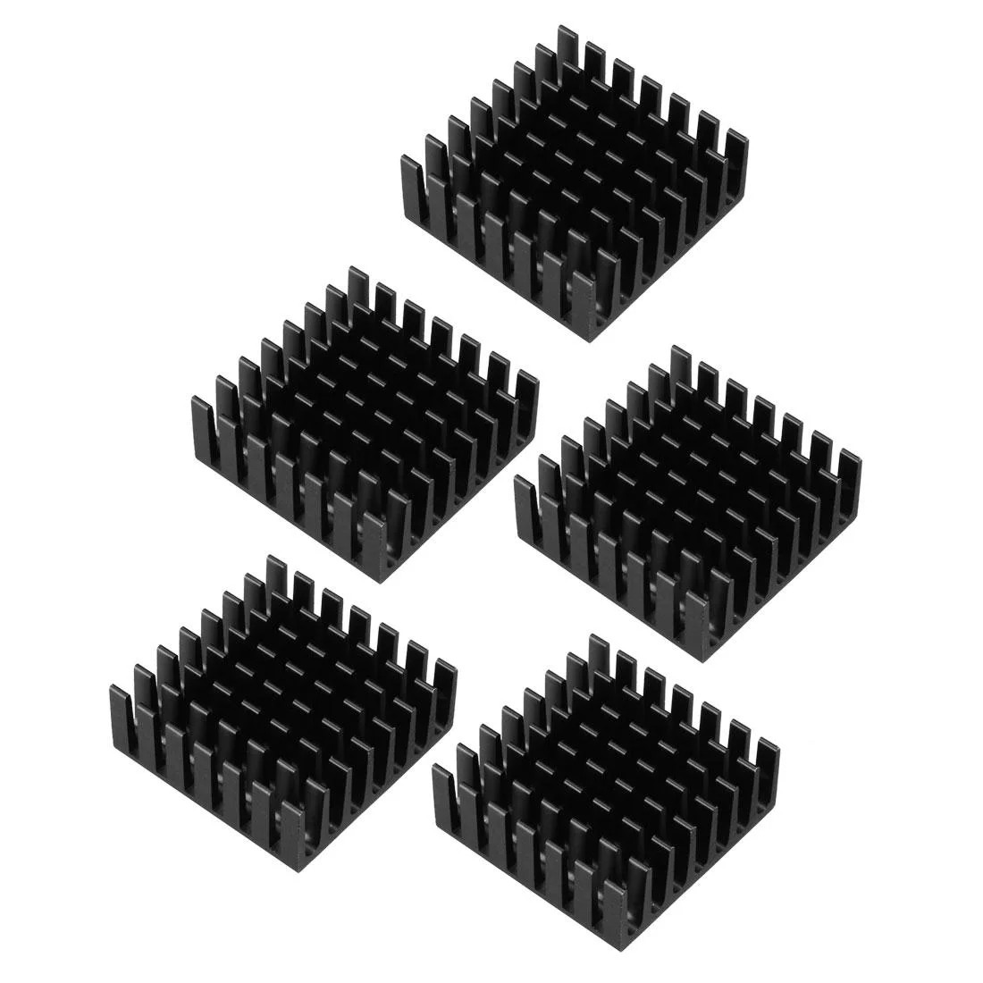 Unique-Bargains Unique-Bargains Aluminum Heatsink 28x28x11mm 5pcs Chipset Cooling — product photo