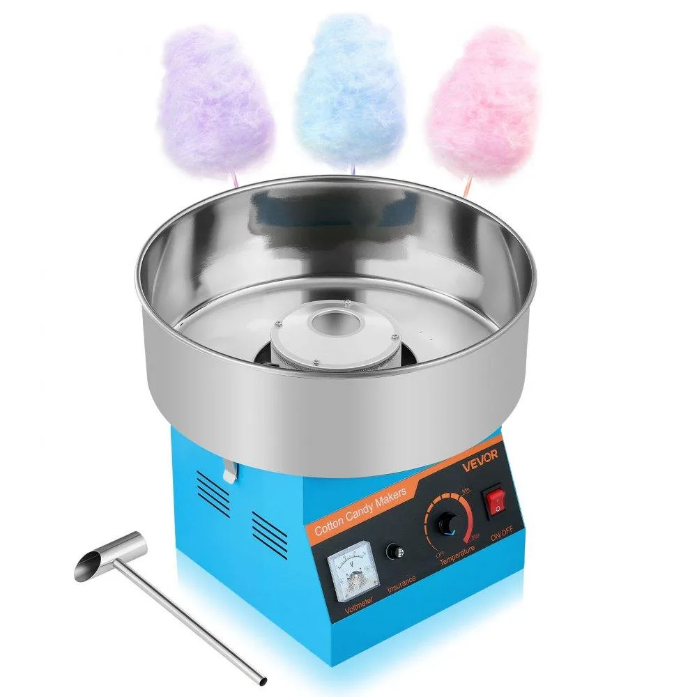 VEVOR VEVOR Cotton Candy Machine Blue 1000W 38cm Bowl — product photo
