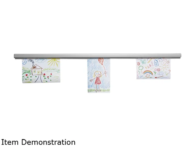 Advantus Advantus 2015 Grip-A-Strip Display Rail 96 x 1 1/2 Aluminum Board — product photo