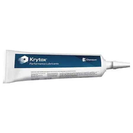 White Krytox TS4 pipe thread sealant tube 8 fl oz