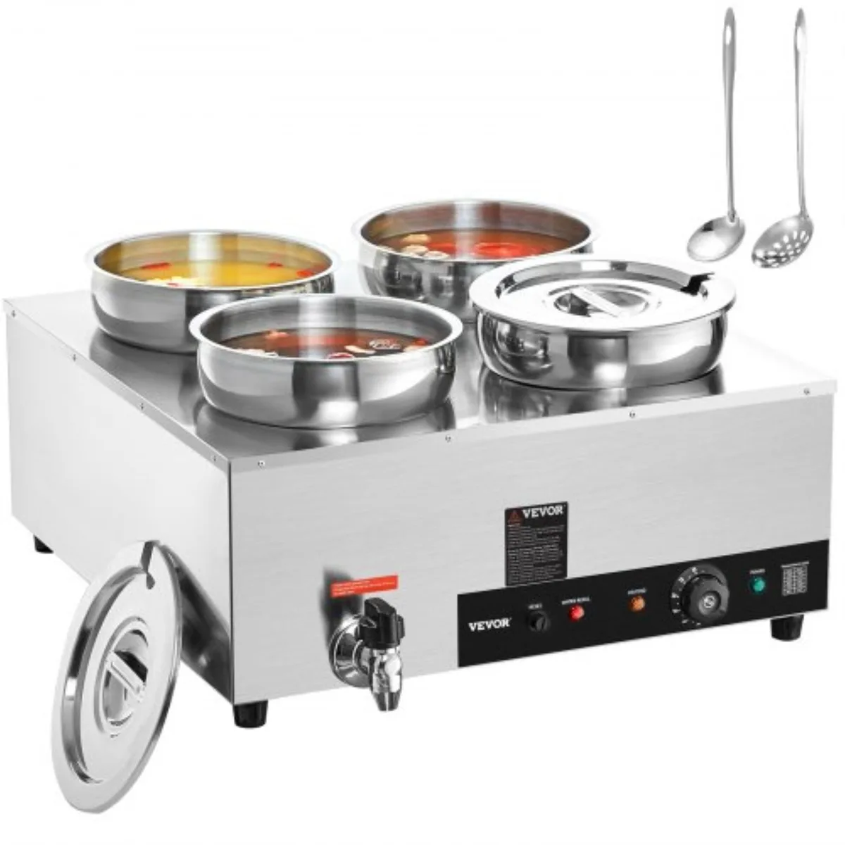 VEVOR VEVOR Electric Soup Warmer Four 7.4QT Pots 1500W — product photo