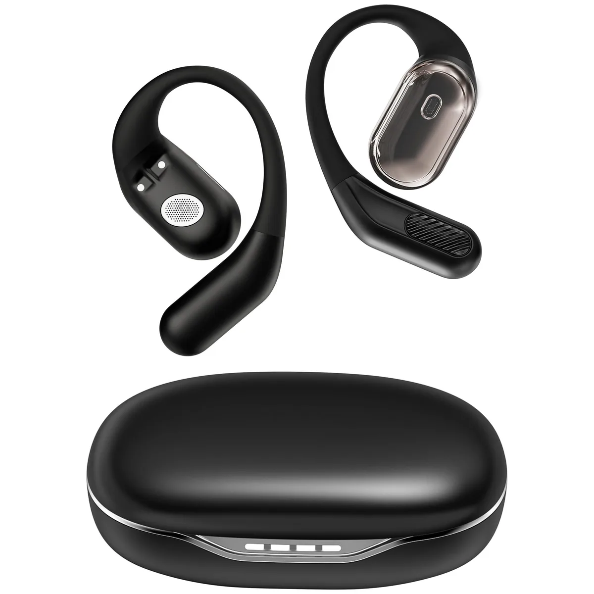  inscamera Open Ear Headphones Black 18mm 12h 60h IPX7 Bluetooth 6.0 — product photo