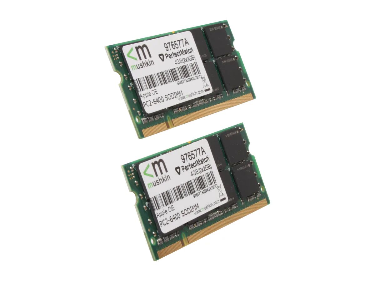 Mushkin Enhanced Mushkin Enhanced 976577A 4GB (2 x 2GB) DDR2 800 SO-DIMM memory upgrade — product photo