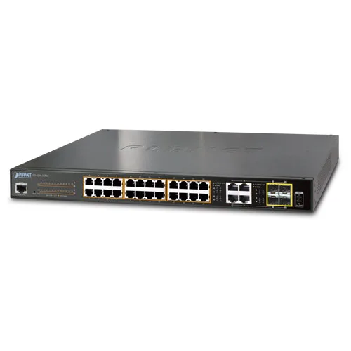 PLANET PLANET GS-4210-24PL4C 24-Port 802.3at PoE + 4-Port Gigabit TP/SFP Combo Managed network switch — product photo