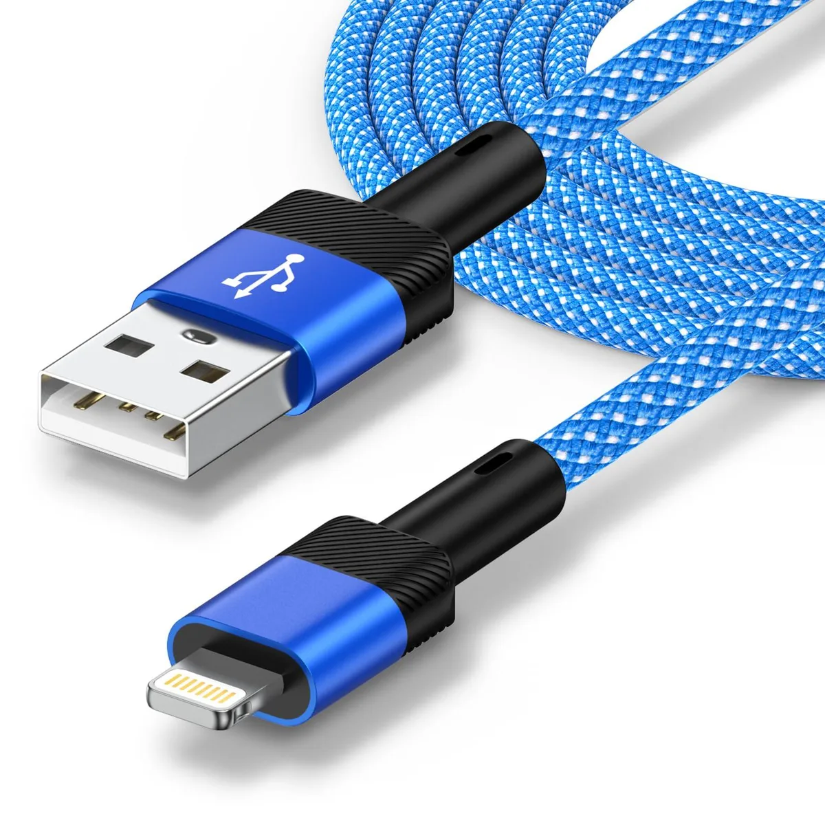  kigpozi 9FT USB-A to Lightning Cable Blue 3.1A — product photo