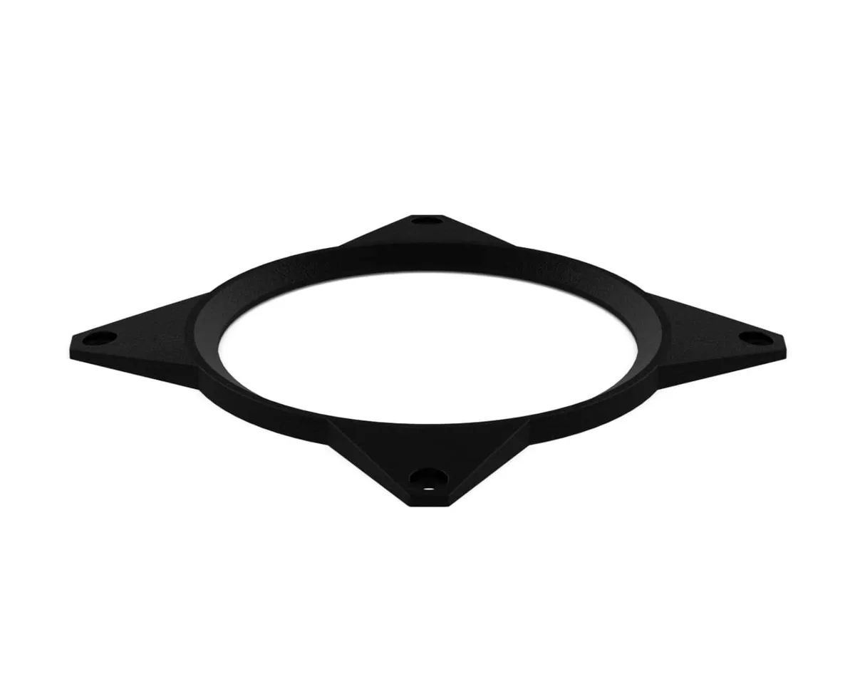 PrimoChill PrimoChill 120mm Aluminum Fan Cover SX TX Matte Black diy cooling — product photo