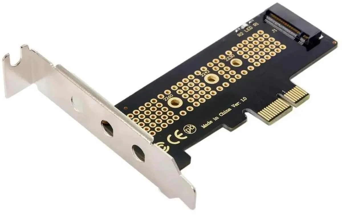 SMUGDESK SMUGDESK NVMe to PCIe Adapter Card PCIe 3.0 x1 to M.2 M-Key Low Profile — product photo