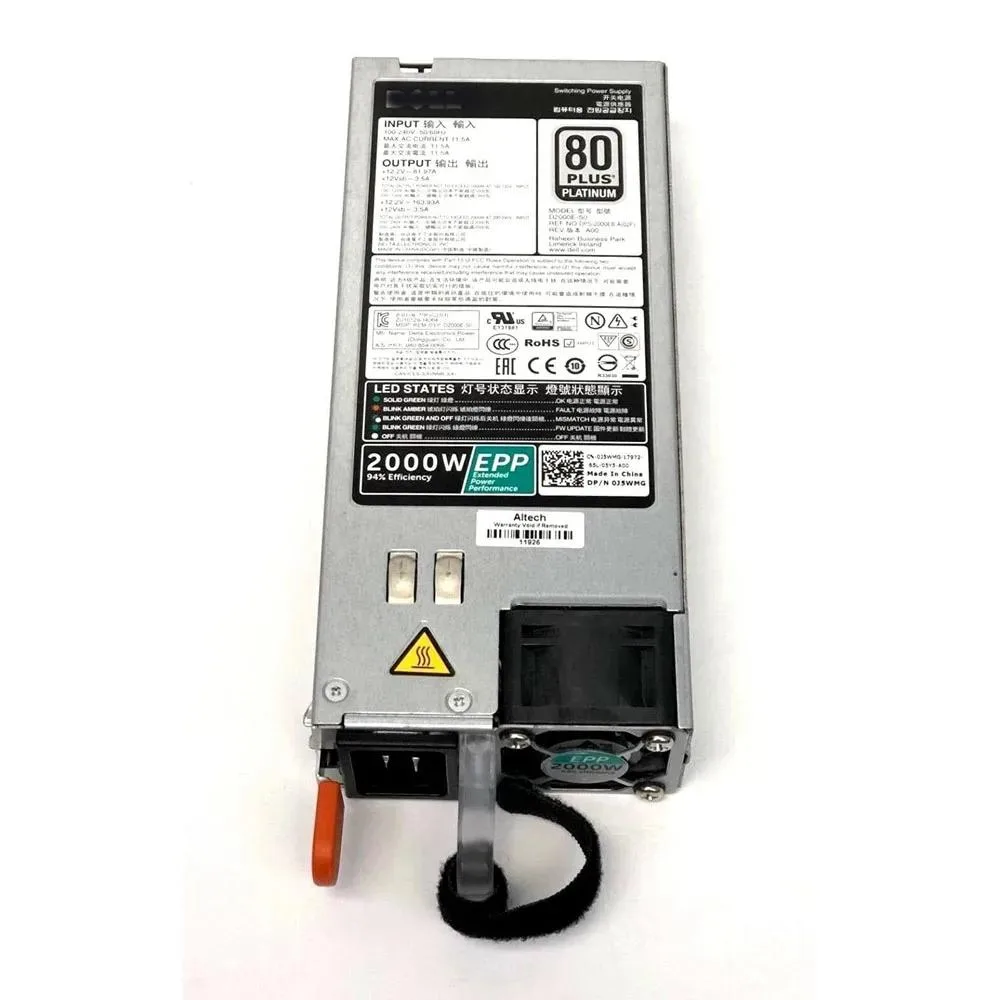 YINGHUA YINGHUA 2000W Platinum Server Power Supply D2000E-S2 DPS-2000EB-2A XYK93 960VR — product photo