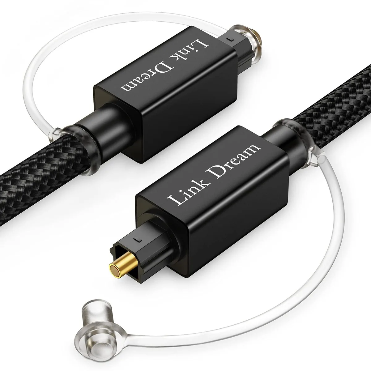  Link Dream Toslink Digital Optical Audio Cable 6 Feet 24 Gold-Plated Nylon Braided — product photo