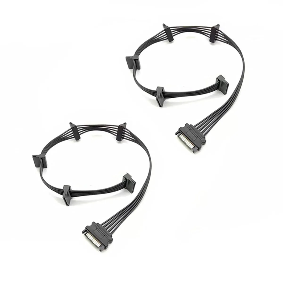 Vszerda Vszerda 2-Pack 15-Pin SATA Power Splitter 5-Way 21 Inches — product photo