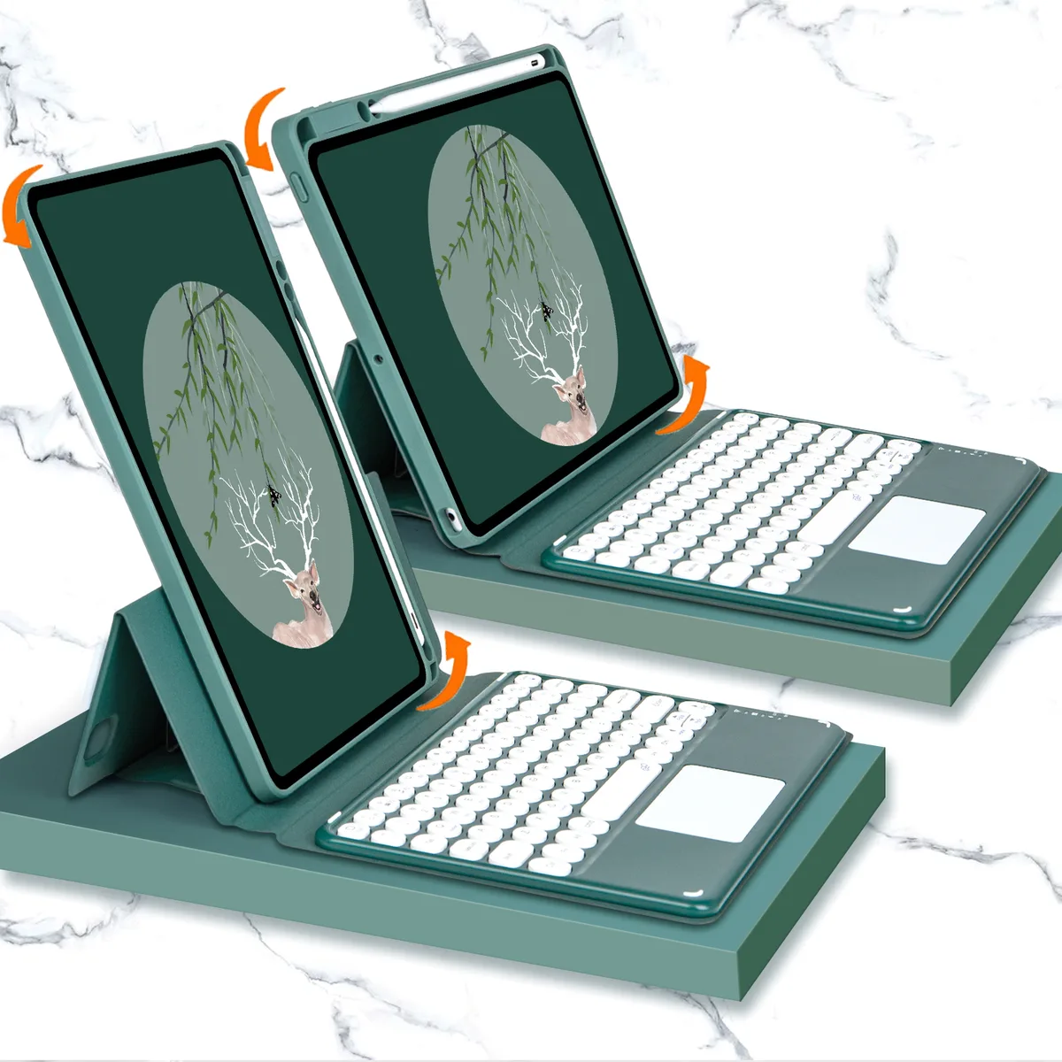 BONAEVER BONAEVER Keyboard Case iPad 10.2/10.5 Dark Green — product photo