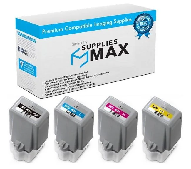 SuppliesMax SuppliesMax Compatible Inkjet Combo Pack PFI-1000MP 80 ML — product photo