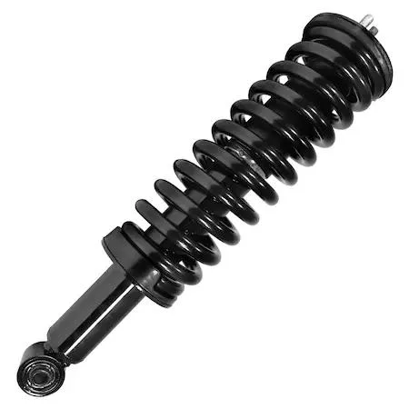 Unity 11082 front right complete strut assembly, metallic finish, preassembled with coil spring and mount