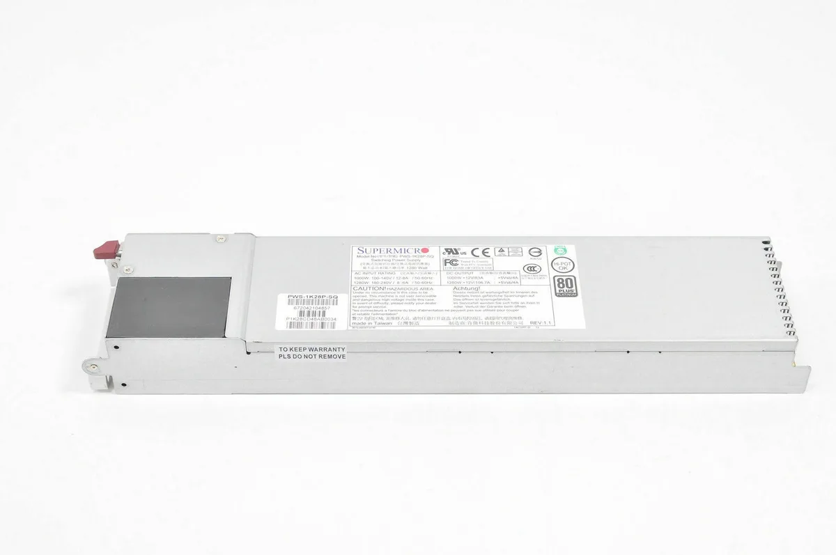 Supermicro Supermicro PWS-1K28P-SQ 1280W hot-swap platinum power supply — product photo
