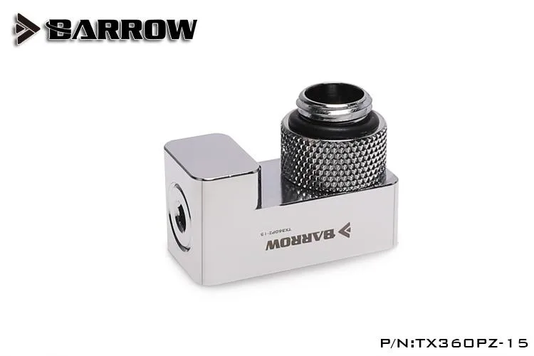 Barrow Mods Barrow Mods TX360PZ-15-Silver 360° Rotary 15mm Offset Fitting — product photo