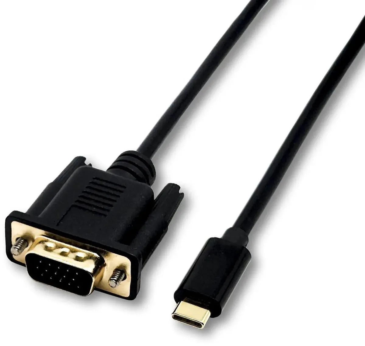 SMUGDESK SMUGDESK USB-C to VGA Cable Adapter 6FT 1080P Thunderbolt 3 Black — product photo