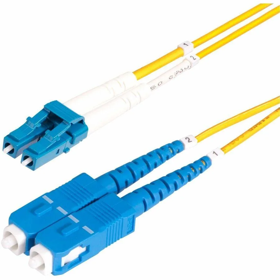 STARTECH STARTECH SMLCSCOS210M 10m LC to SC OS2 Single Mode Duplex Fibre Optic Cable — product photo