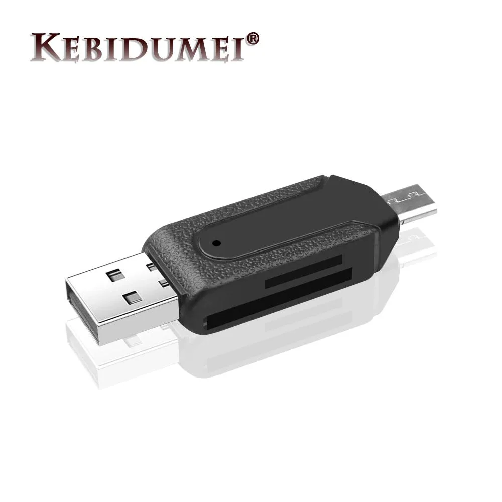 Hetai Tech Hetai Tech 8-in-1 USB OTG Card Reader Micro USB TF/SD 5.5cm — product photo