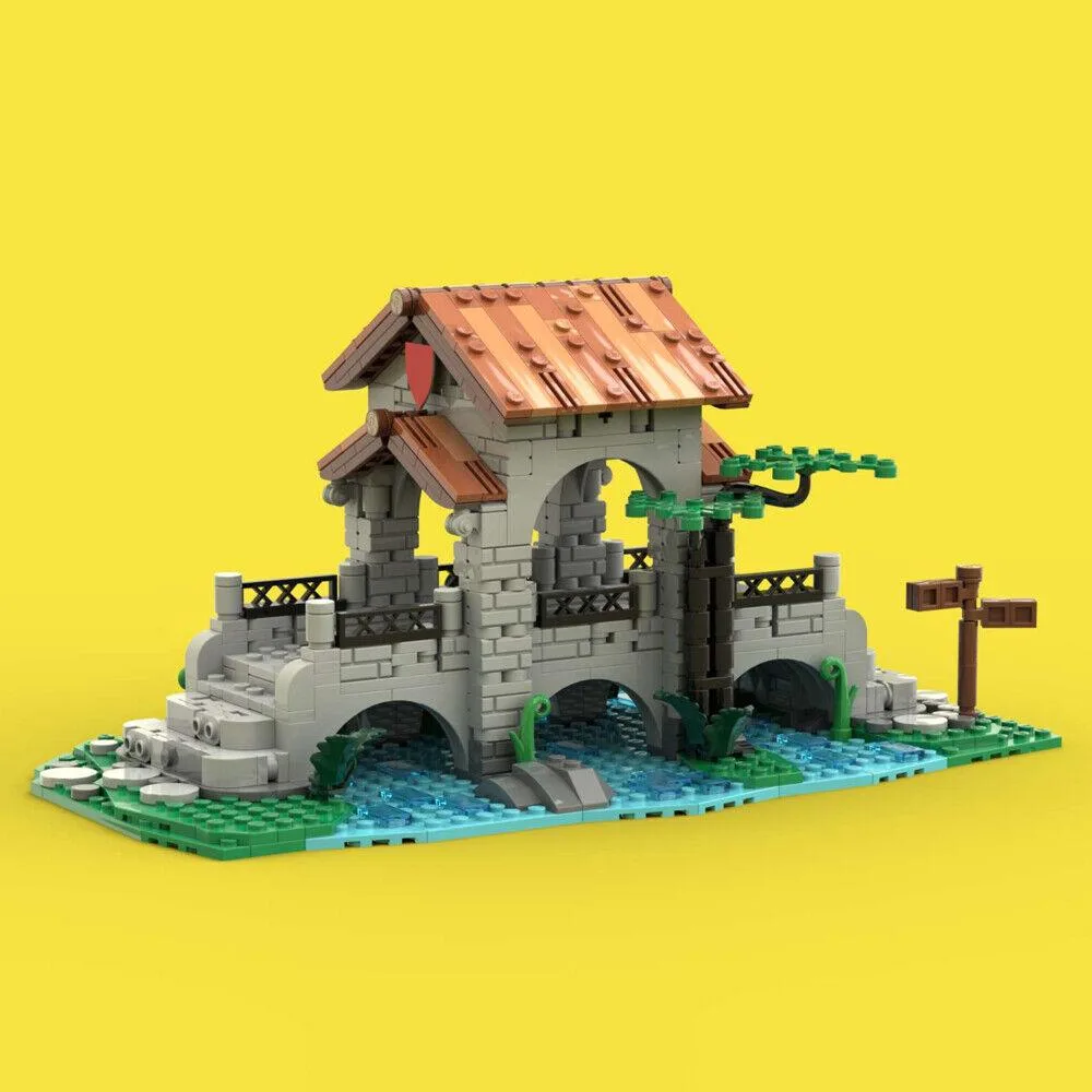 ZITIANYOUBUILD ZITIANYOUBUILD MOC-161587 Bridge Expansion Medieval Castle 743 Parts — product photo