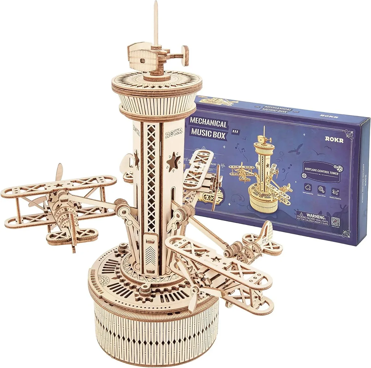 ROKR ROKR AMK41 Airplane Control Tower Stem Toy 255 pcs — product photo