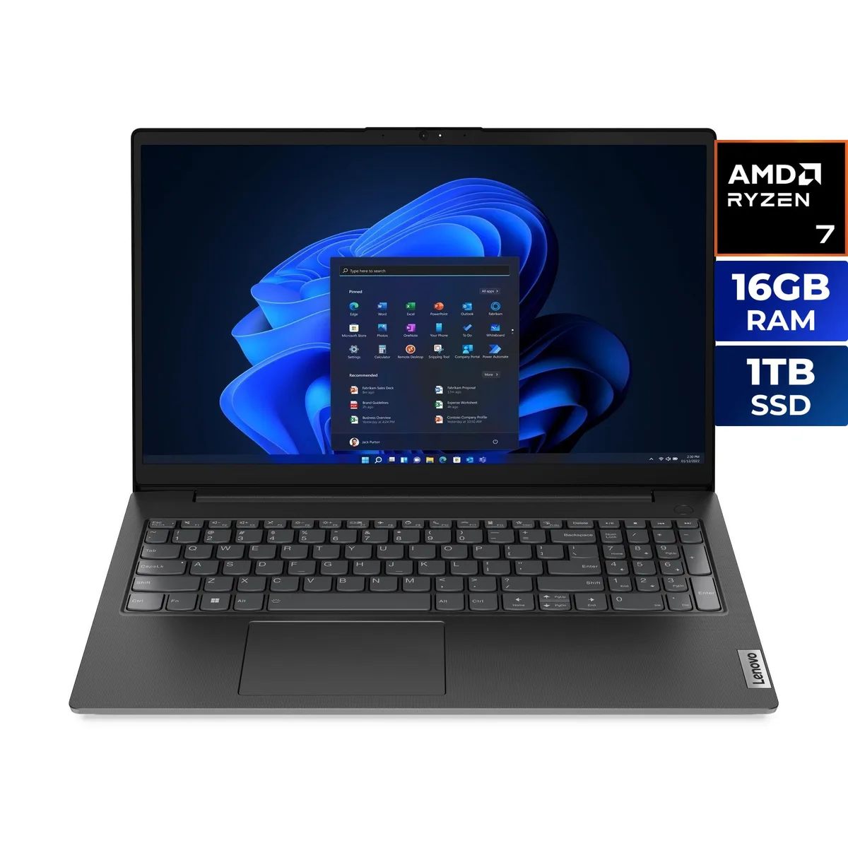 Lenovo Lenovo V15 Gen 4 laptop AMD Ryzen 7 7730U 16GB 1TB SSD (83CR003UUS) — product photo