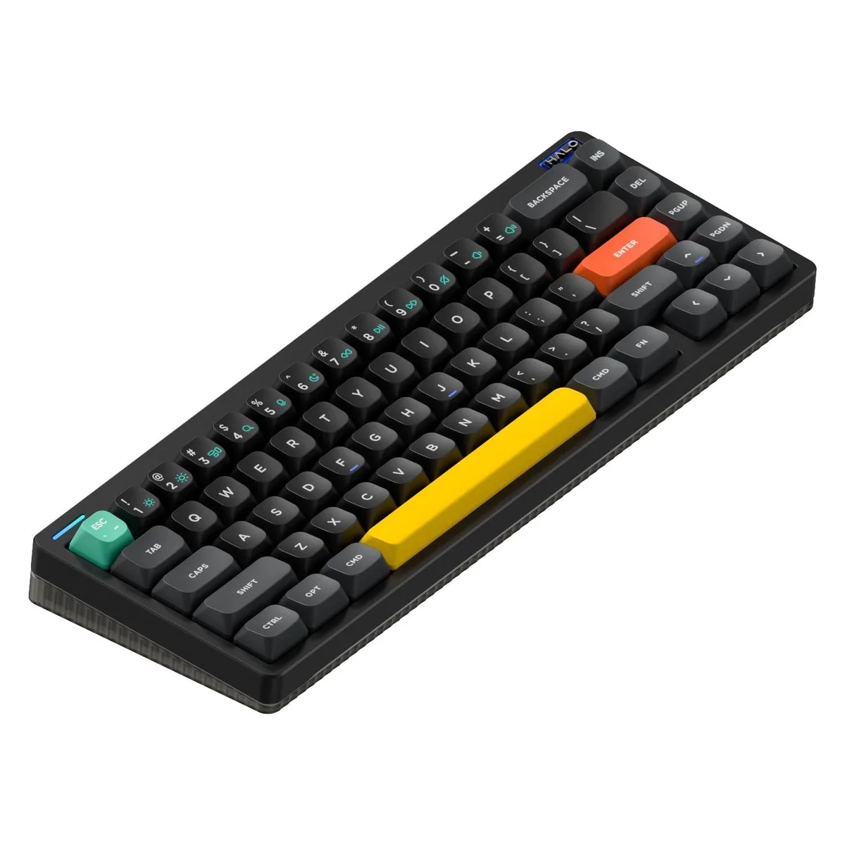 NuPhy NuPhy Halo65 V2 65% Wireless Mechanical Keyboard Black-Blush 2 in 1 accessory — product photo