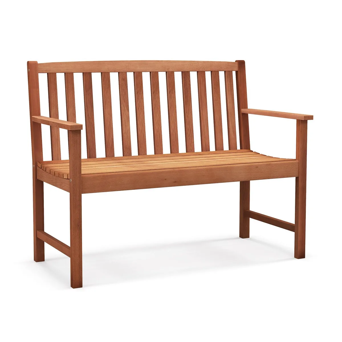 SlickBlue SlickBlue 2-Seat Patio Wood Bench Natural 48x24x35 800 lbs — product photo