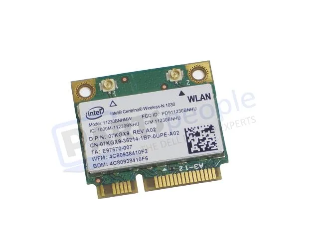 DELL DELL Intel Centrino 1030 Wireless Half-Height Mini-PCI Express Card 7KGX9 — product photo