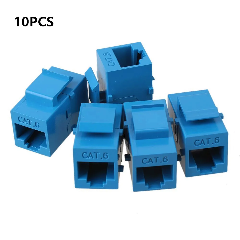 Shenzhen XiuMei garden,Ltd Shenzhen XiuMei garden,Ltd White CAT6 RJ45 Keystone Coupler Pack of 10 — product photo