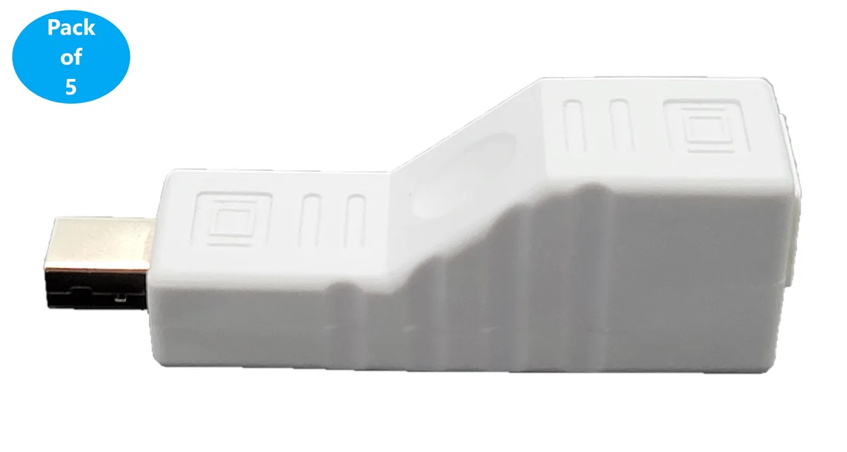 Micro Connectors Micro Connectors Mini DisplayPort Male to Female Adapter G08-MDMF-5 — product photo