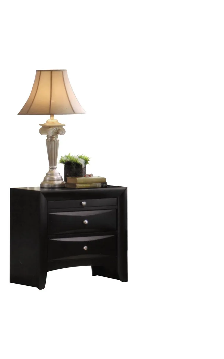 tuphen tuphen Ireland Black Finish Nightstand 20x14 — product photo