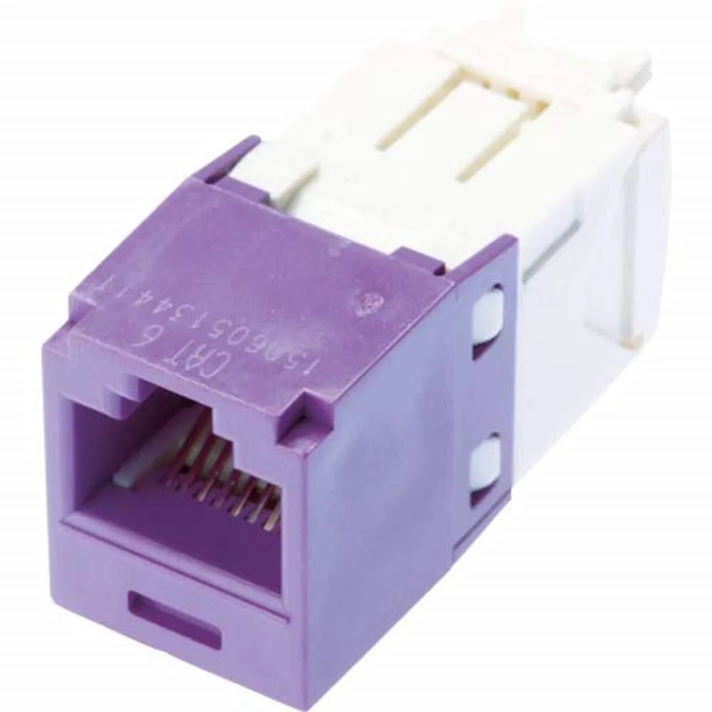 Panduit Panduit CJ688TGVL Cat6 8-Wire TG Jack Module Violet — product photo