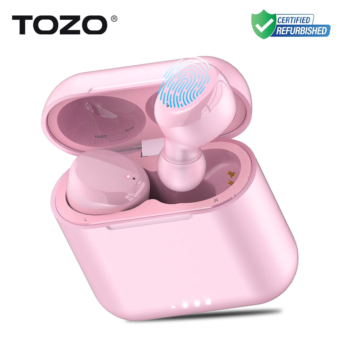 TOZO Store TOZO Store T6 Wireless Earbuds Bluetooth 5.3 Pink — product photo