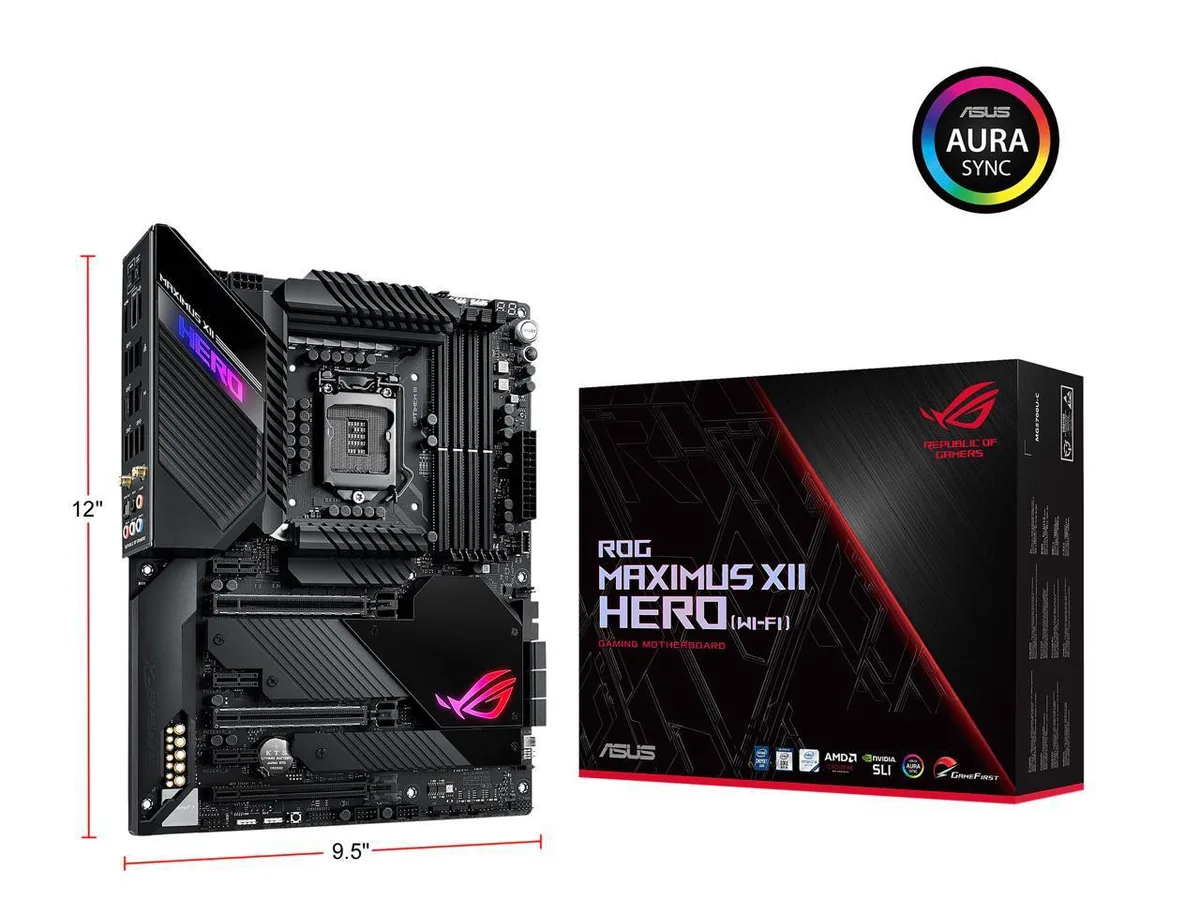 ASUS ASUS ROG Maximus XII Hero LGA 1200 Intel motherboard with 14+2 power stages and WiFi 6 — product photo