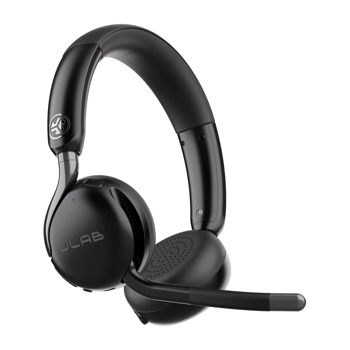  JLab Go Work Gen 3 Wireless On-Ear Headset Graphite 55h Battery USB-C Dongle Bluetooth Multipoint — product photo