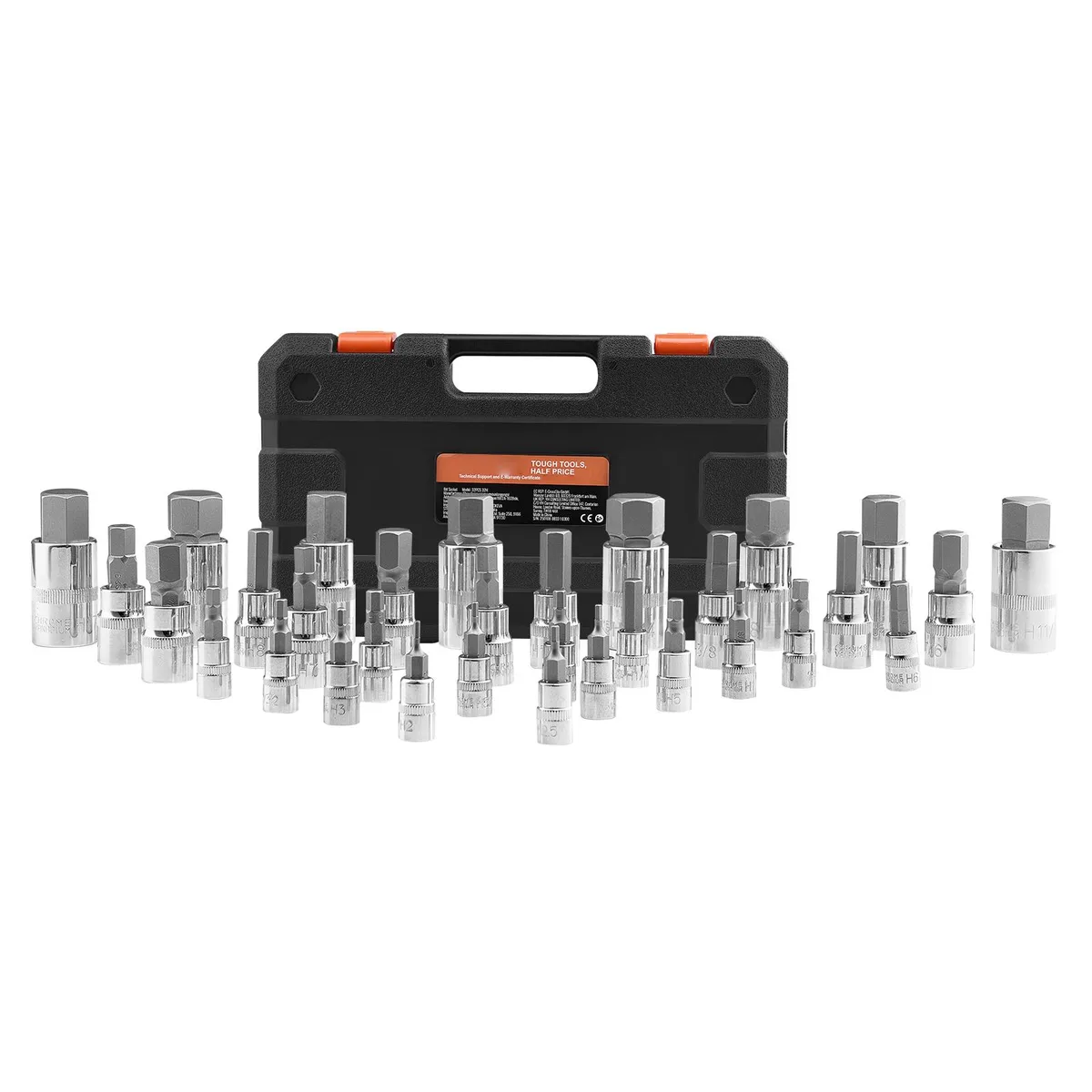 VEVOR VEVOR 32-Piece Hex Bit Socket Set S2 Cr-V 1/4 3/8 1/2 Drives — product photo