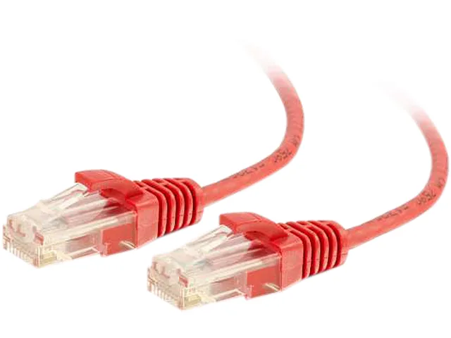 Cables To Go Cables To Go 01168 Cat6 Slim Network Ethernet Cable Red 7 ft 28AWG — product photo