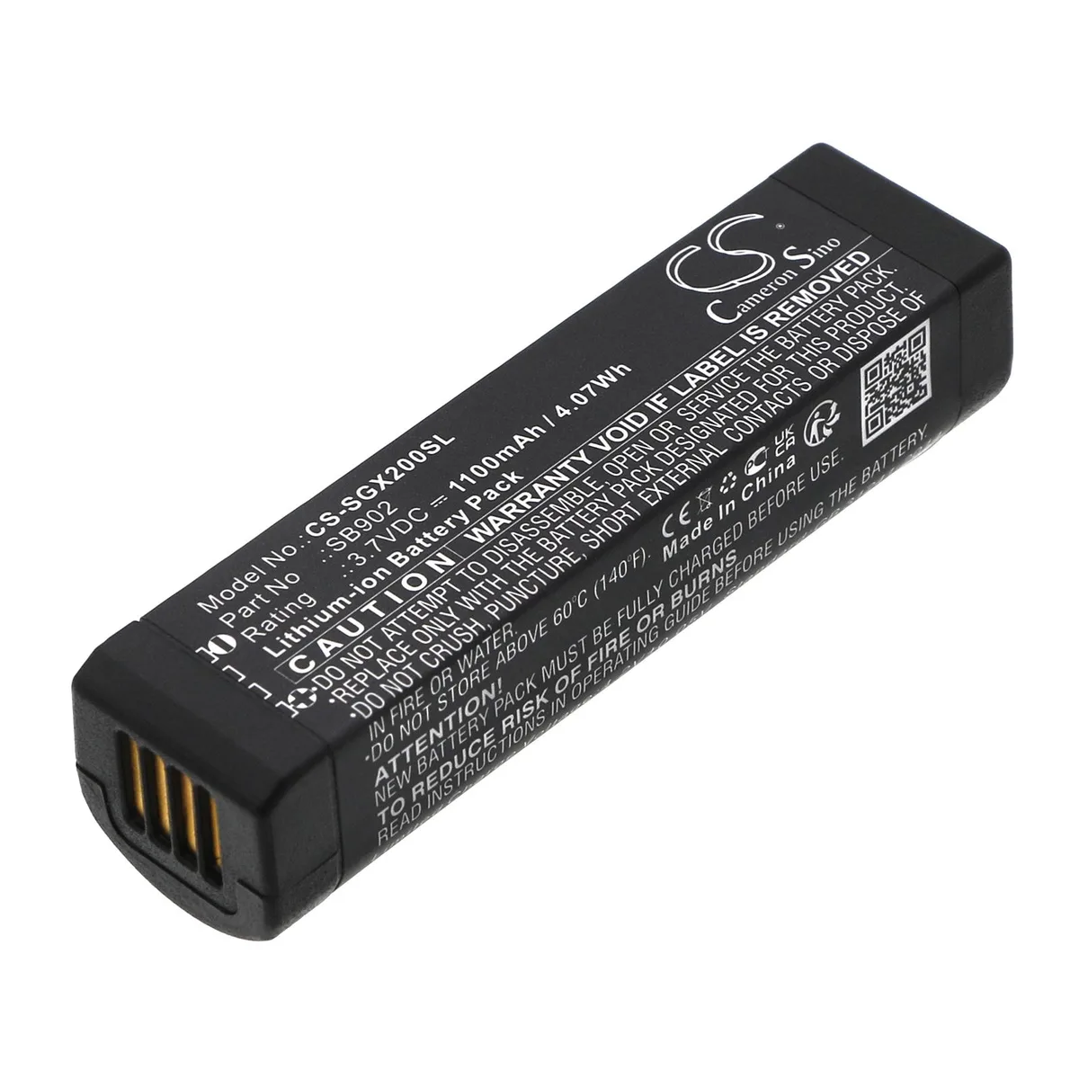  SHURE SB902A Replacement Battery 1100mAh 4.07Wh for GLX-D Systems — product photo