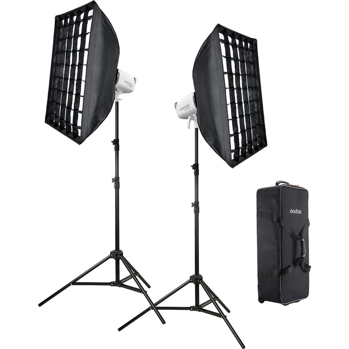 Godox Photo Equipment Co. Ltd Godox Photo Equipment Co. Ltd Litemons LA150R RGB LED Monolight 2-Light Kit 165W White — product photo