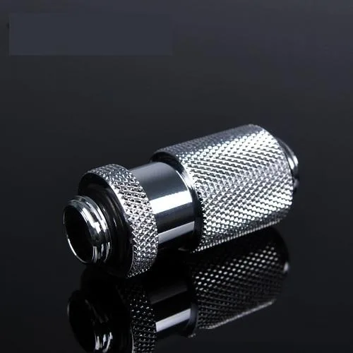 Barrow Mods Barrow Mods G1/4" 25mm Male-to-Male Extension Fitting Micro Adjustment Silver — product photo