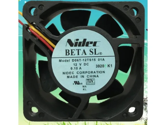 Fans Fans D06T-12TS15 01A 6025 12V 0.18A 3800RPM case fan — product photo